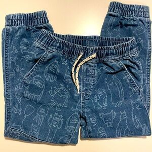 Baby Gap Monster Print Jogger Jeans